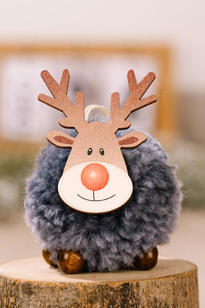 4-Pack Christmas Sherpa Reindeer Hanging Widgets