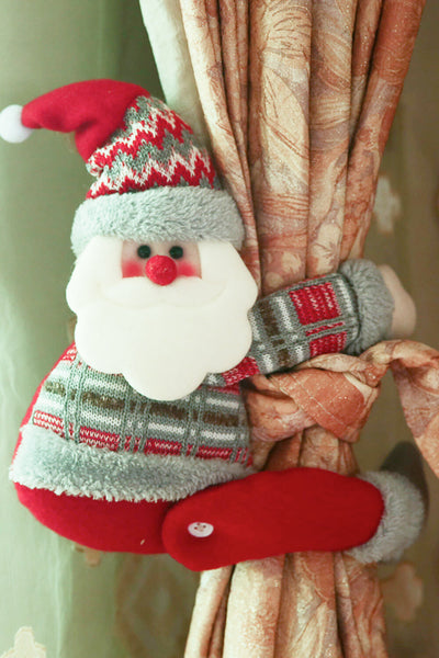 3-Pack Christmas Santa Curtain Tieback